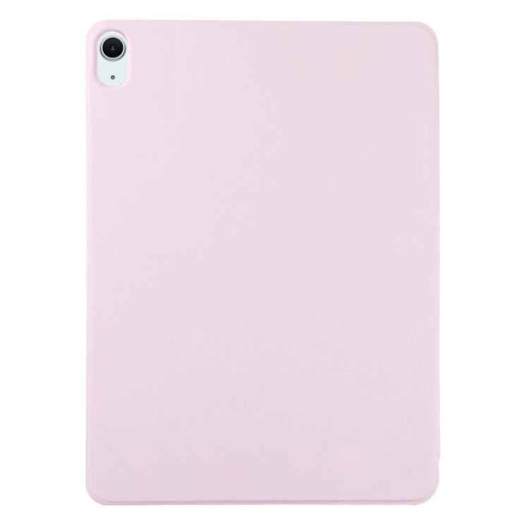 For iPad Air 11 2024 Double-sided Clip Non-buckle Magnetic PU Smart Tablet Case(Pink) - iPad Air 11 2024 Cases by buy2fix | Online Shopping UK | buy2fix