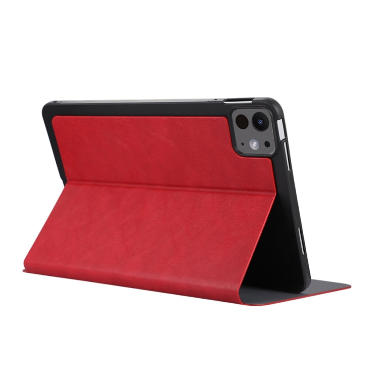 For iPad Pro 11 2024 TPU Flip Tablet Protective Leather Case(Red) - iPad Pro 11 2024 Cases by buy2fix | Online Shopping UK | buy2fix