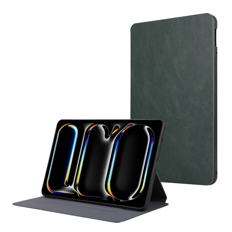 For iPad Pro 11 2024 TPU Flip Tablet Protective Leather Case(Green) - iPad Pro 11 2024 Cases by buy2fix | Online Shopping UK | buy2fix