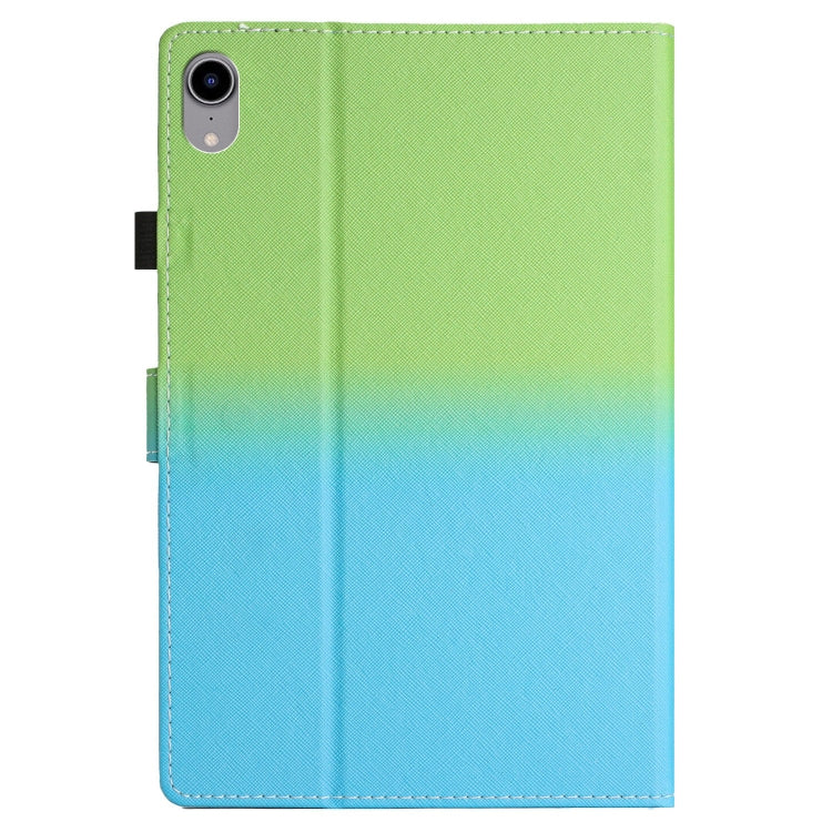 For iPad Pro 11 2024 Stitching Gradient Smart Leather Tablet Case(Green Blue) - iPad Pro 11 2024 Cases by buy2fix | Online Shopping UK | buy2fix