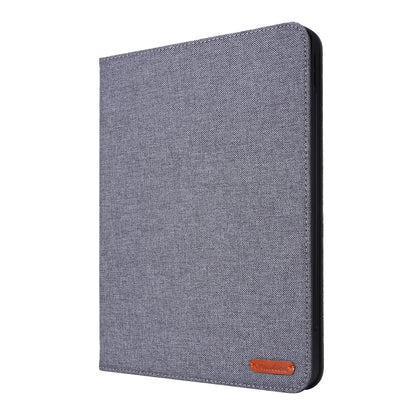 For iPad Air 11 2024 Fabric Leather Tablet Case(Grey) - iPad Air 11 2024 Cases by buy2fix | Online Shopping UK | buy2fix