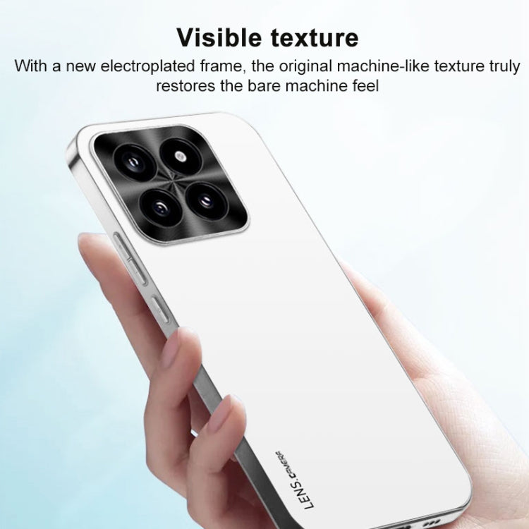 For Xiaomi Redmi K70 Ultra AG Frosted Electroplating Acrylic Phone Case(Silver White) - Xiaomi Cases by buy2fix | Online Shopping UK | buy2fix