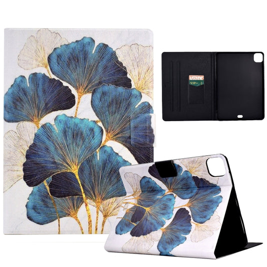 For iPad Pro 11 2024 Colored Drawing Smart Leather Tablet Case(Leaf) - iPad Pro 11 2024 Cases by buy2fix | Online Shopping UK | buy2fix