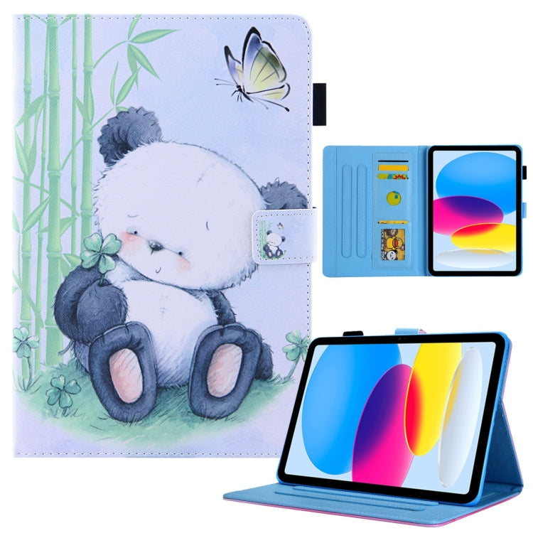 For iPad Pro 11 2024 Colored Drawing Leather Smart Tablet Case(Panda) - iPad Pro 11 2024 Cases by buy2fix | Online Shopping UK | buy2fix