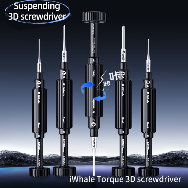 QianLi iWhale Special S2 Steel Magnetic Torque 3D Screwdriver, Model:D Pinhead Phillips 0.35 - Screwdriver by QIANLI | Online Shopping UK | buy2fix