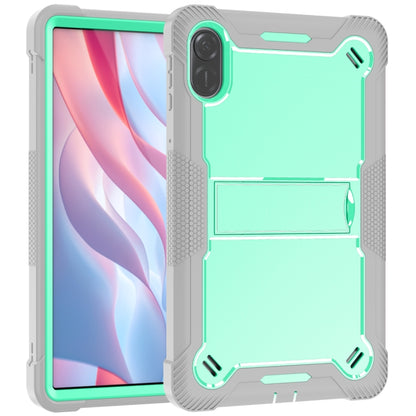 For Honor Pad X9 Shockproof Silicone Hybrid PC Tablet Case with Holder(Mint Green + Grey) - Honor by buy2fix | Online Shopping UK | buy2fix