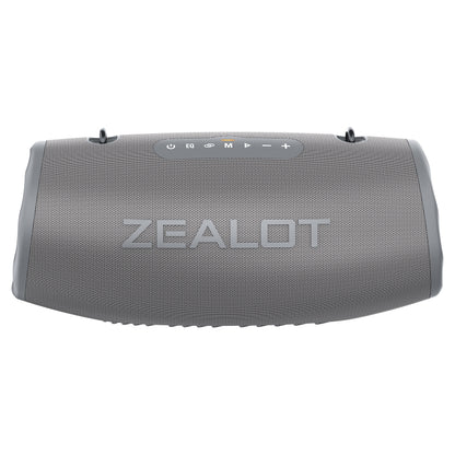 Zealot S87 80W Portable Outdoor Bluetooth Speaker with RGB Light(Grey) - Waterproof Speaker by ZEALOT | Online Shopping UK | buy2fix