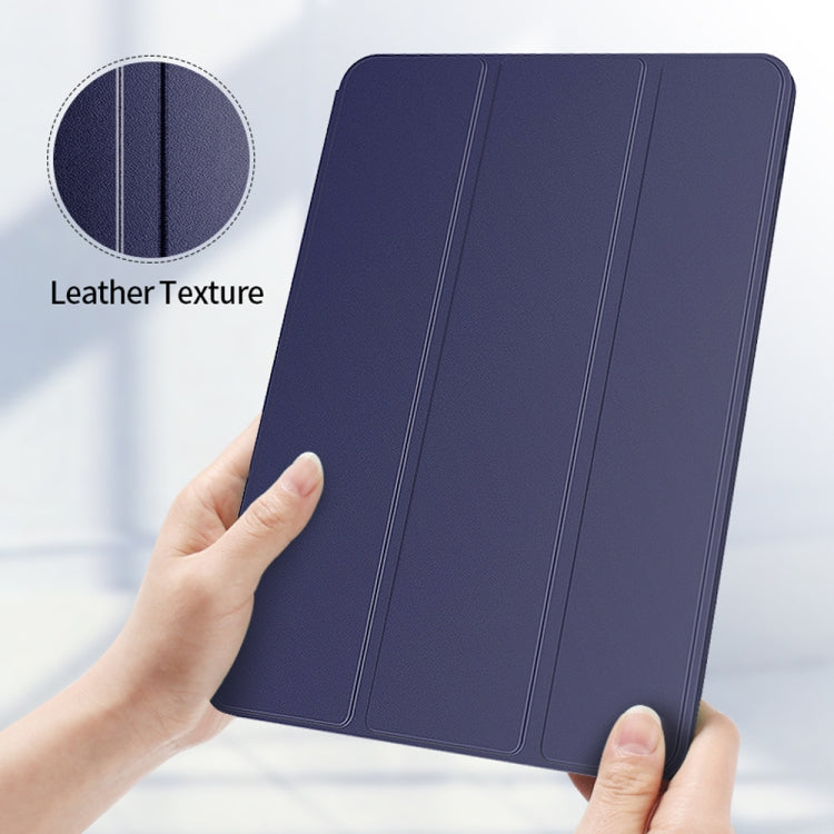 For iPad Pro 13 2024 Ultra-thin Double-sided Clip Magnetic Smart Tablet Case(Dark Blue) - iPad Pro 13 2024 Cases by buy2fix | Online Shopping UK | buy2fix