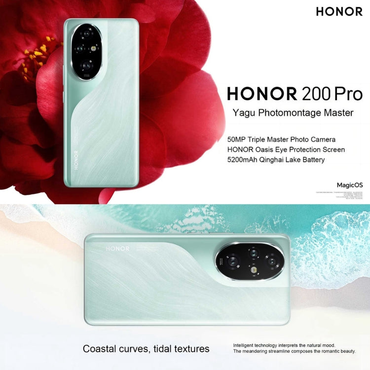 Honor 200 Pro, 16GB+512GB, Screen Fingerprint Identification, 6.78 inch MagicOS 8.0 Snapdragon 8s Gen 3 Octa Core, Network: 5G, NFC, OTG(Black) - Honor by Huawei | Online Shopping UK | buy2fix