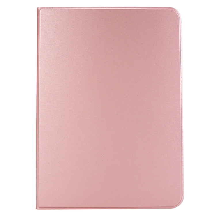 For iPad Air 13 2024 Stretch Voltage Plain Leather Smart Tablet Case(Rose Gold) - iPad Air 13 2024 Cases by buy2fix | Online Shopping UK | buy2fix