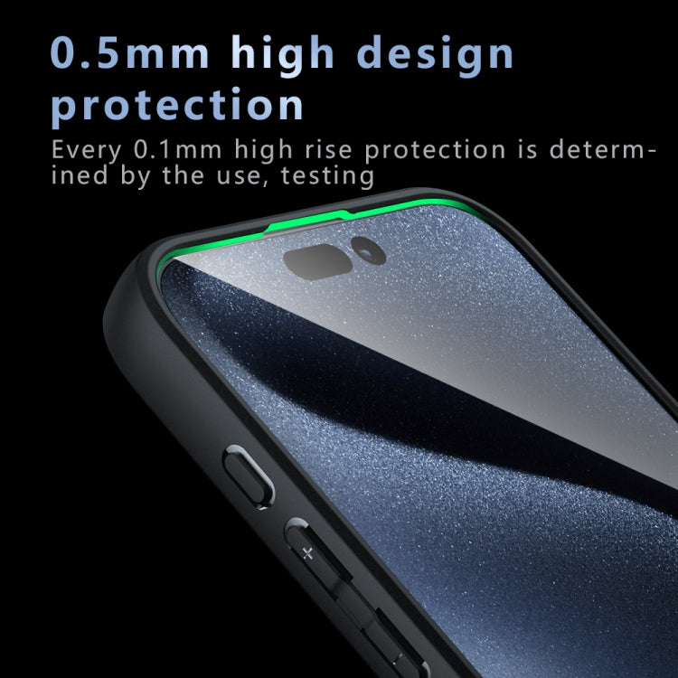 For iPhone 16 Armor Precise Hole PC Hybrid TPU Phone Case(Transparent) - iPhone 16 Cases by buy2fix | Online Shopping UK | buy2fix