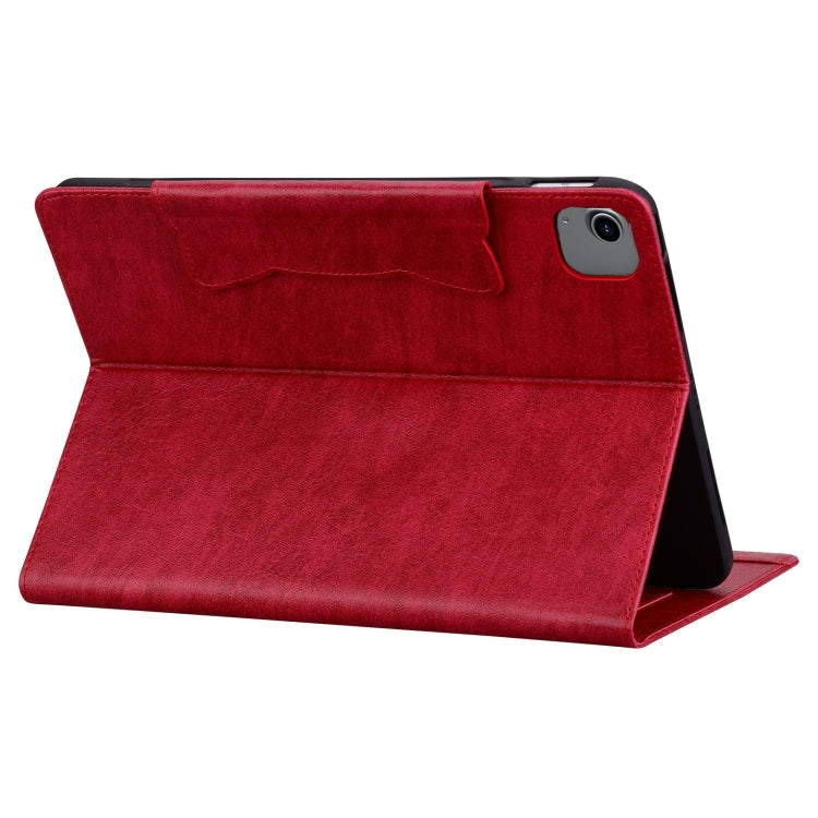 For iPad Air 11 2024 / Air 5 / Air 4 Cat Buckle Leather Smart Tablet Case(Red) - iPad Air 11 2024 Cases by buy2fix | Online Shopping UK | buy2fix