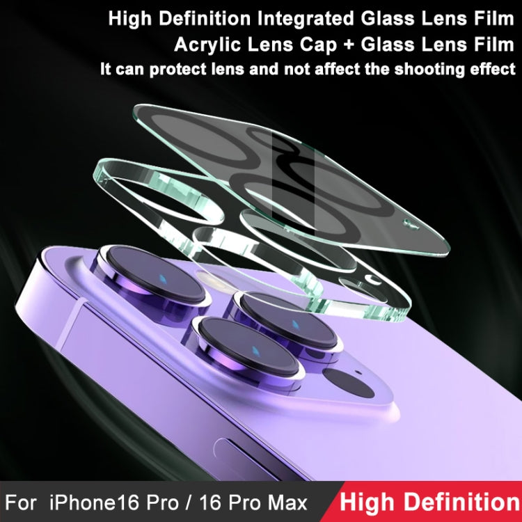 For iPhone 16 Pro / 16 Pro Max imak High Definition Integrated Glass Lens Film - iPhone 16 Pro Tempered Glass by imak | Online Shopping UK | buy2fix