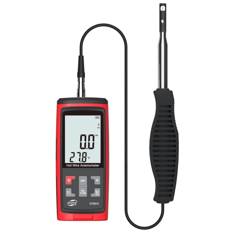 BENETECH GT8616 Handheld Digital LCD Hot Wire Anemometer - Tachometers & Anemometer by BENETECH | Online Shopping UK | buy2fix