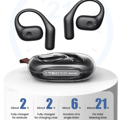 USAMS UG26 OWS Ear-hook Bluetooth 5.3 Earphone(White) - TWS Earphone by USAMS | Online Shopping UK | buy2fix