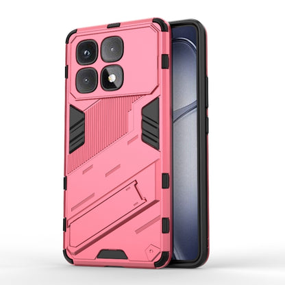 For Redmi K70 Ultra Global Punk Armor 2 in 1 PC + TPU Phone Case with Holder(Light Red) - Xiaomi Cases by buy2fix | Online Shopping UK | buy2fix