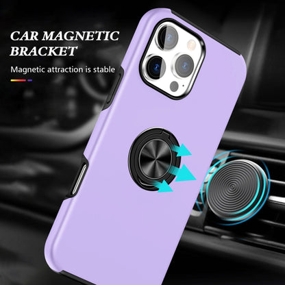 For iPhone 16 Plus Magnetic Ring Holder Phone Case(Purple) - iPhone 16 Plus Cases by buy2fix | Online Shopping UK | buy2fix