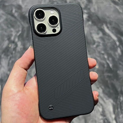 For iPhone 14 Pro Carbon Fiber Frameless Cooling Phone Case(Black) - iPhone 14 Pro Cases by buy2fix | Online Shopping UK | buy2fix