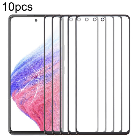For Samsung Galaxy A53 5G SM-A536B 10pcs Front Screen Outer Glass Lens with OCA Optically Clear Adhesive - Outer Glass Lens by buy2fix | Online Shopping UK | buy2fix