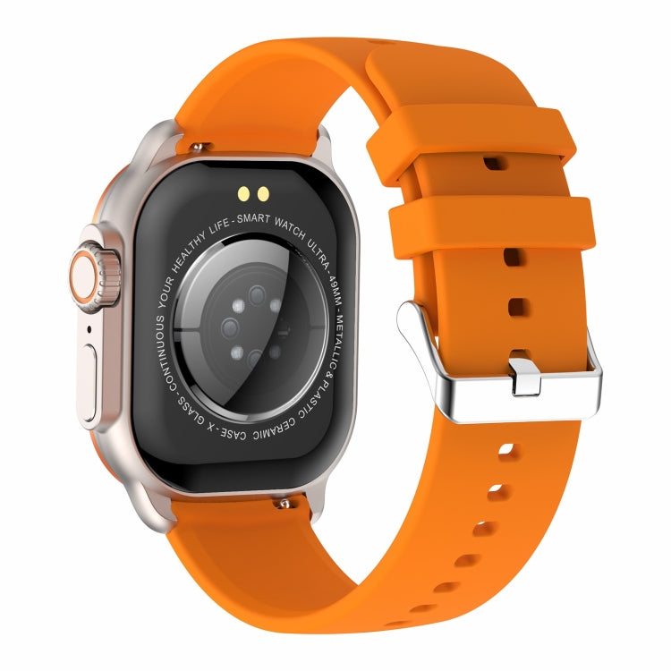 LEMFO HK96S 2.06 inch BT5.3 IP68 Sport Smart Watch, Support Bluetooth Call / Sleep / Blood Oxygen / Heart Rate / Blood Pressure Health Monitor(Orange) - Smart Watches by LEMFO | Online Shopping UK | buy2fix