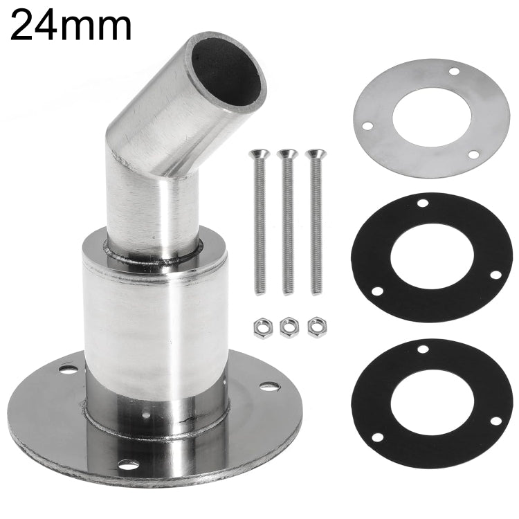 24mm Elbow Marine Parking Heater Stainless Steel Vent - Marine Accessories & Parts by buy2fix | Online Shopping UK | buy2fix