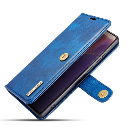 For Samsung Galaxy Note20 DG.MING Crazy Horse Texture Flip Detachable Magnetic Leather Case with Holder & Card Slots & Wallet (Blue) - Galaxy Note20 Cases by DG.MING | Online Shopping UK | buy2fix