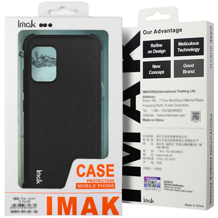 For OPPO K12x imak Shockproof Airbag TPU Phone Case(Matte Black) - OPPO Cases by imak | Online Shopping UK | buy2fix