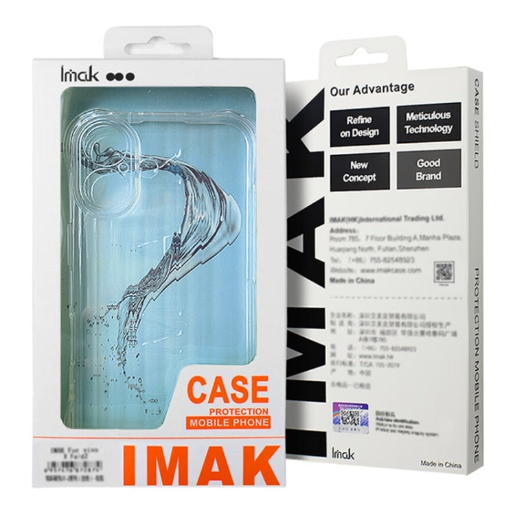 For Honor 200 Lite Global IMAK Corrugated Texture Airbag TPU Phone Case(Transparent Black) - Honor Cases by imak | Online Shopping UK | buy2fix