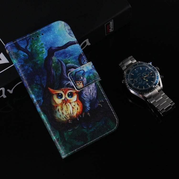 For Xiaomi Redmi K70 Pro / K70 Coloured Drawing Flip Leather Phone Case(Oil Painting Owl) - K70 Cases by buy2fix | Online Shopping UK | buy2fix