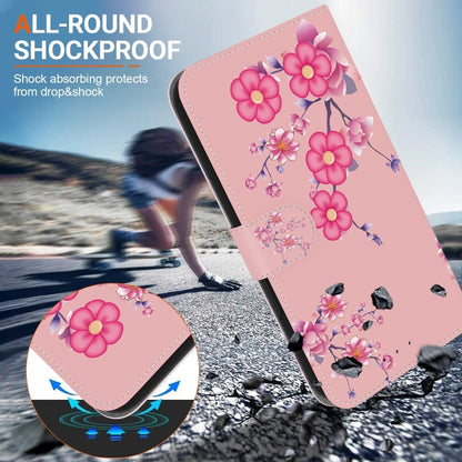 For Xiaomi Redmi K70 Pro / K70 Crystal Texture Colored Drawing Leather Phone Case(Cherry Blossoms) - K70 Cases by buy2fix | Online Shopping UK | buy2fix