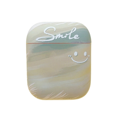 For AirPods 2 / 1 Smile Clouds Earbuds Box Frosted TPU Case(Green) - For AirPods 1/2 by buy2fix | Online Shopping UK | buy2fix