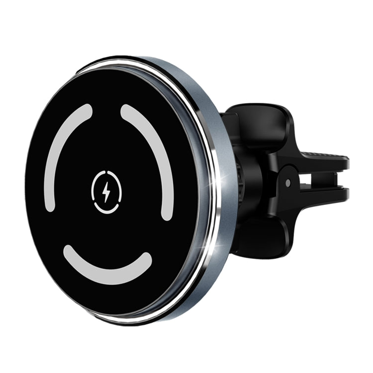 M68 15W Magnetic QI Standard Wireless Charging Car Holder(Dark Grey) - Wireless Charger Holders by buy2fix | Online Shopping UK | buy2fix