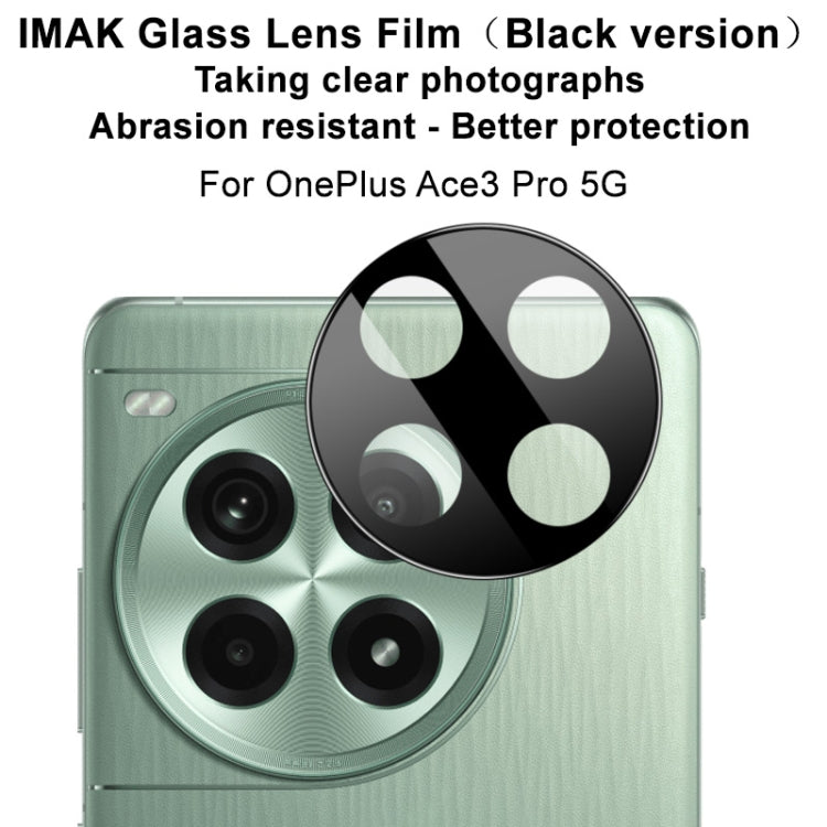 For OnePlus Ace 3 IMAK Rear Camera Lens Glass Film Black Version - Other by imak | Online Shopping UK | buy2fix