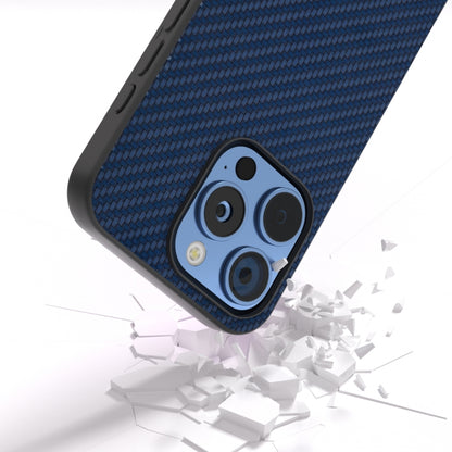 For iPhone 16 Pro Max Carbon Fiber Texture Protective Phone Case(Dark Blue) - iPhone 16 Pro Max Cases by buy2fix | Online Shopping UK | buy2fix