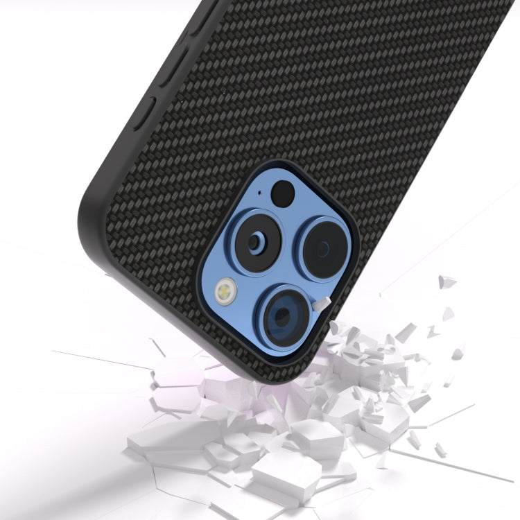 For iPhone 16 Pro Max Carbon Fiber Texture Protective Phone Case(Black) - iPhone 16 Pro Max Cases by buy2fix | Online Shopping UK | buy2fix