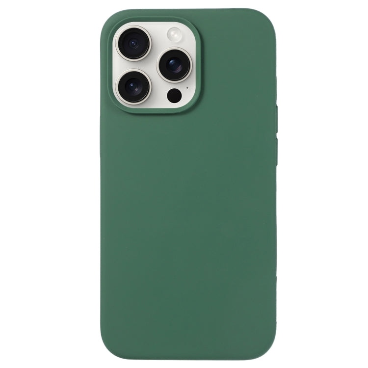 For iPhone 16 Pro Liquid Silicone Phone Case(Clover Green) - iPhone 16 Pro Cases by buy2fix | Online Shopping UK | buy2fix