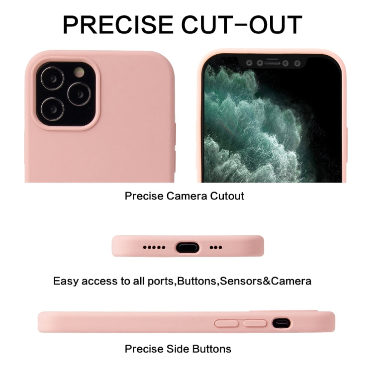 For iPhone 16 Pro Liquid Silicone Phone Case(Sand Pink) - iPhone 16 Pro Cases by buy2fix | Online Shopping UK | buy2fix