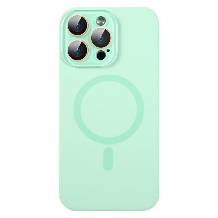 For iPhone 13 Pro Max MagSafe Liquid Silicone Full Coverage Phone Case with Lens Film(Green) - iPhone 13 Pro Max Cases by buy2fix | Online Shopping UK | buy2fix