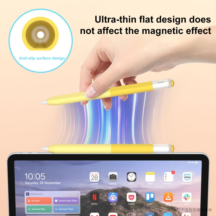 For Apple Pencil USB-C Gradient Silicone Stylus Protective Case(Milk Tea) - Pencil Accessories by buy2fix | Online Shopping UK | buy2fix