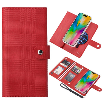 For iPhone 16 ViLi GHA-C Series RFID MagSafe Magnetic Flip Leather Phone Case(Red) - iPhone 16 Cases by ViLi | Online Shopping UK | buy2fix