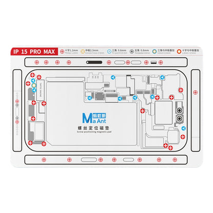 For iPhone 15 Pro Max MaAnt Double-sided Screw Positioning Flexible Soft Magnetic Pad - Magnetic Screws Mat by buy2fix | Online Shopping UK | buy2fix