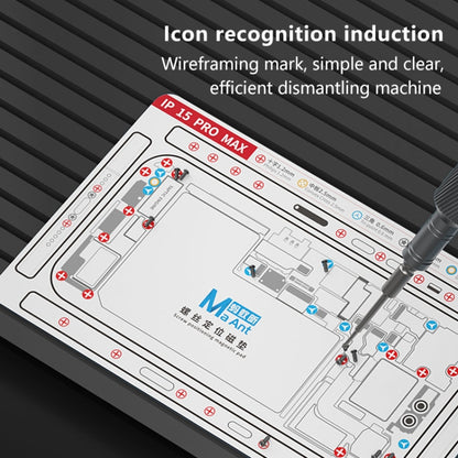 For iPhone 15 Pro Max MaAnt Double-sided Screw Positioning Flexible Soft Magnetic Pad - Magnetic Screws Mat by buy2fix | Online Shopping UK | buy2fix