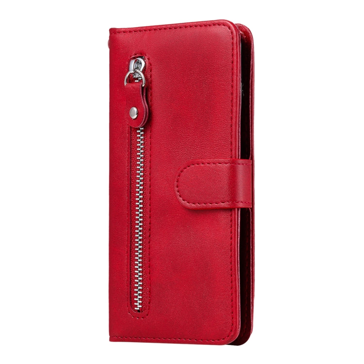 For Samsung Galaxy S25 Ultra 5G Fashion Calf Texture Zipper Leather Phone Case(Red) - Galaxy S25 Ultra 5G Cases by buy2fix | Online Shopping UK | buy2fix