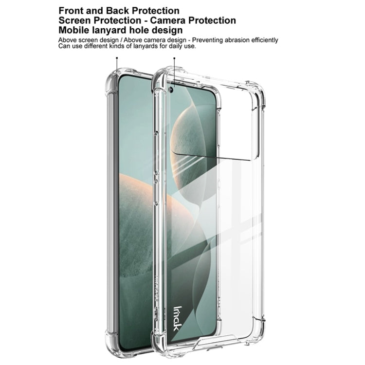 For Xiaomi POCO X6 Pro 5G IMAK Space Shield PC + TPU Airbag Shockproof Phone Case(Transparent) - Xiaomi Cases by imak | Online Shopping UK | buy2fix