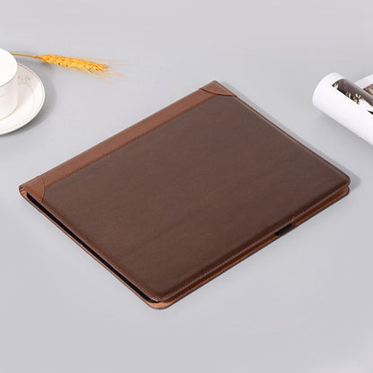 For iPad Pro 11 2024 Book Style Stitching Leather Tablet Case(Coffee) - iPad Pro 11 2024 Cases by buy2fix | Online Shopping UK | buy2fix