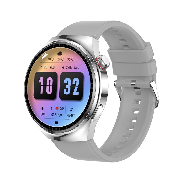 LEMFO LF38 1.6 inch IPS Screen Silicone Strap Smart Watch Supports Blood Oxygen Monitoring(Silver) - Smart Watches by LEMFO | Online Shopping UK | buy2fix