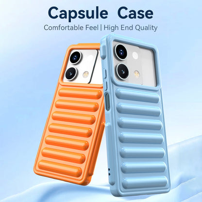 For Redmi K70 Capsule Series Candy Color TPU Phone Case(Blue) - K70 Cases by buy2fix | Online Shopping UK | buy2fix