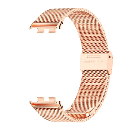 For Honor Band 9 MIJOBS Milan Buckle Stainless Steel Watch Band(Rose Gold) - Watch Bands by MIJOBS | Online Shopping UK | buy2fix