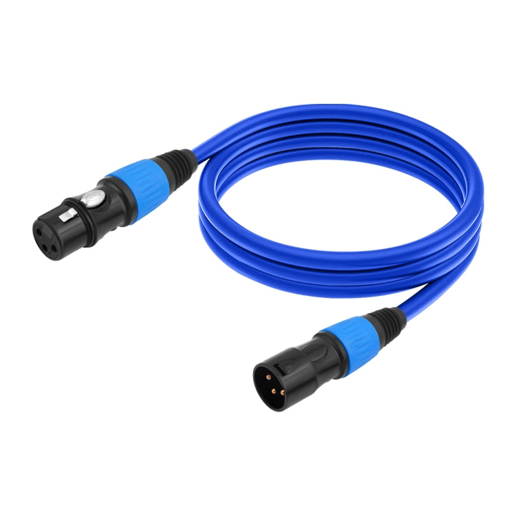 JC1015 XLR 3pin Male to Female Audio Cable, Length:10m(Blue) - Microphone Audio Cable & Connector by buy2fix | Online Shopping UK | buy2fix