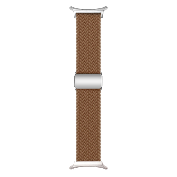 For Samsung Galaxy Watch Ultra 47mm Nylon Loop Magnetic Buckle Watch Band(Brown) - Watch Bands by buy2fix | Online Shopping UK | buy2fix